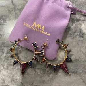 Melinda Maria Gabrielle rainbow hoops